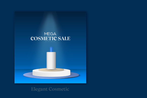 3D Elegant Cosmetic Sale Offer Banner