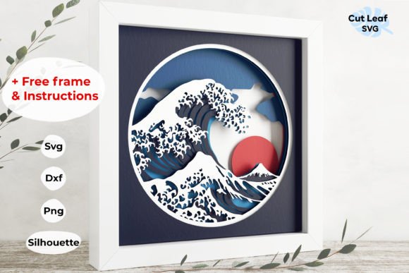 3D Great Wave Shadow Box, 3D Ocean: Bringing Hokusai’s Masterpiece to Life