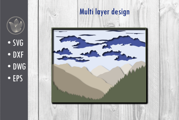 Mastering Depth: How to Create Stunning 3D Multi-Layer Mountains Landscapes with Digital Cut Files