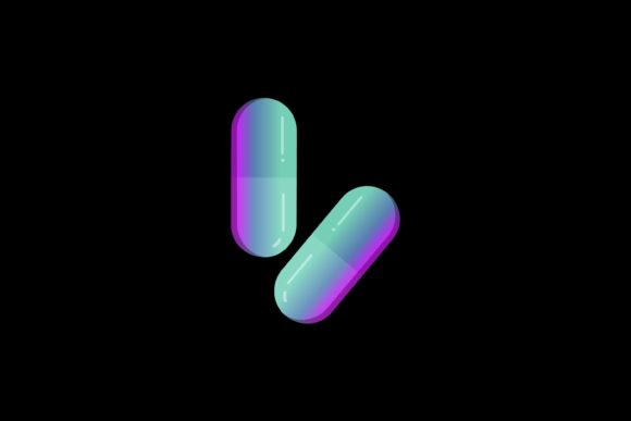 Medical Icon Medicine Pills 3D Gradation