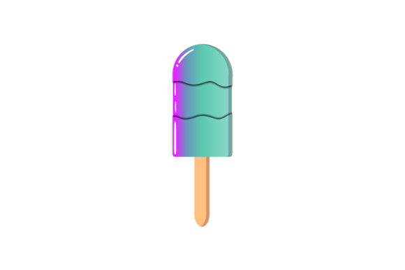 The Strategic Value of Food Icon Gradation Ice Cream Green Wave in Contemporary Brand Identity